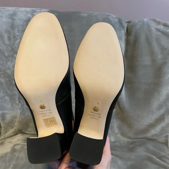 Stuart Weitzman Milla leather block heel boots. Brand New!! - Picture 5 of 7